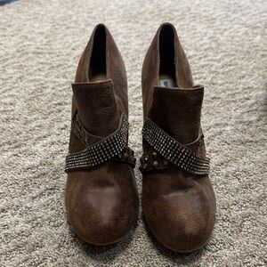 Not Rated brand Brown Studded Women's Shoes